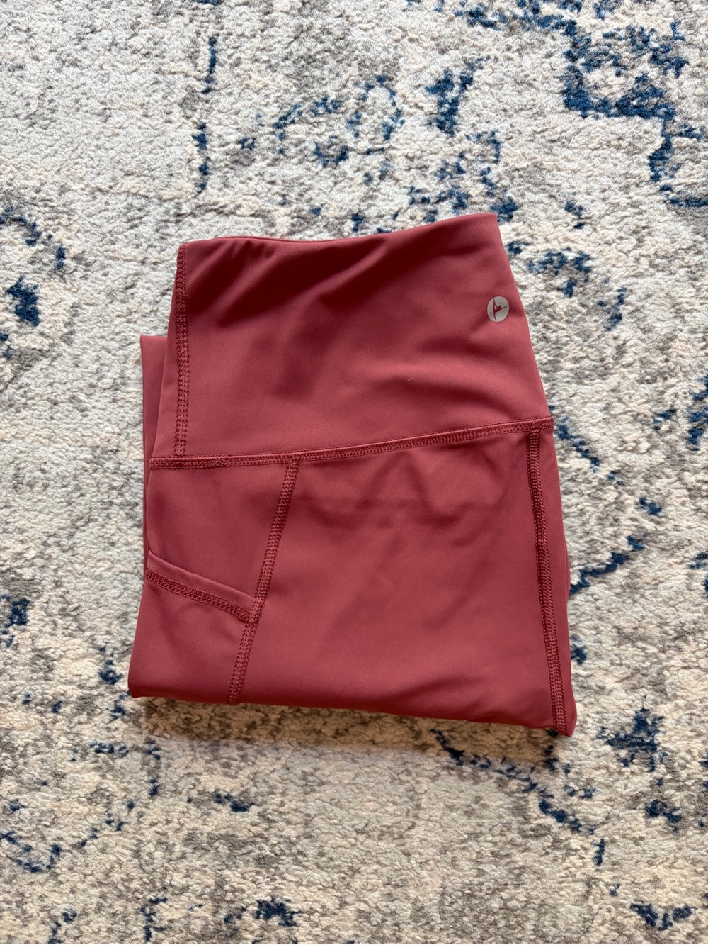 90 Degree By Reflex Rose-Mauve High-Rise Workout Leggings